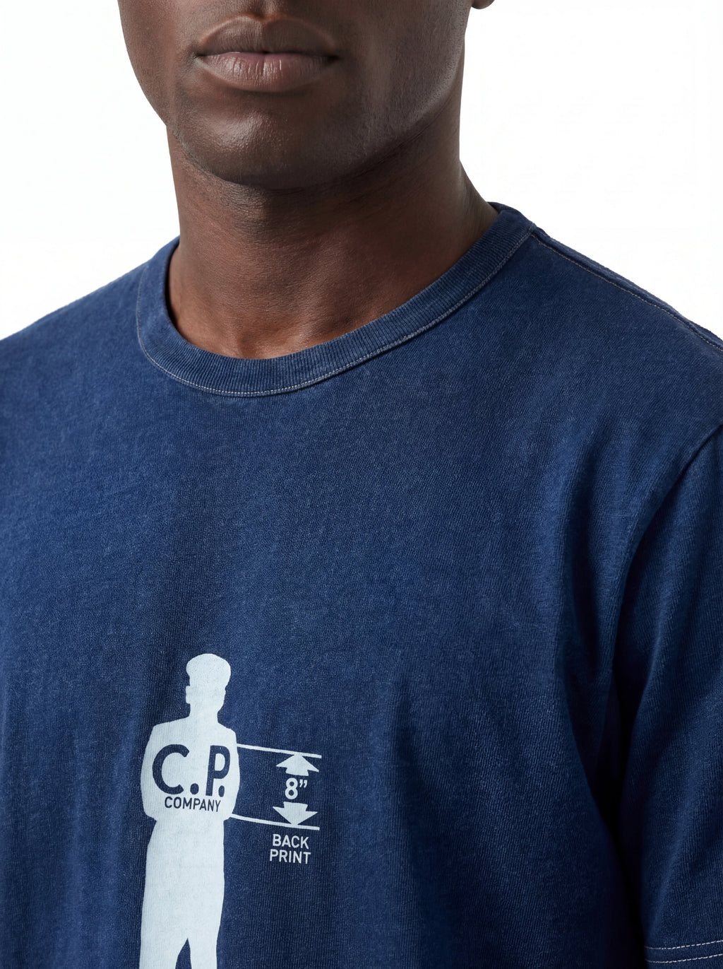 t-shirt avio nan logo Stampa Grafica British Sailor cotone con dettagli chiari