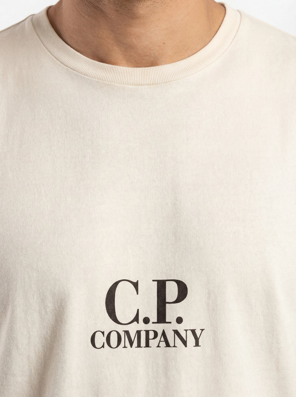 t-shirt bianco nan logo Stampa cotone jersey con dettagli chiari