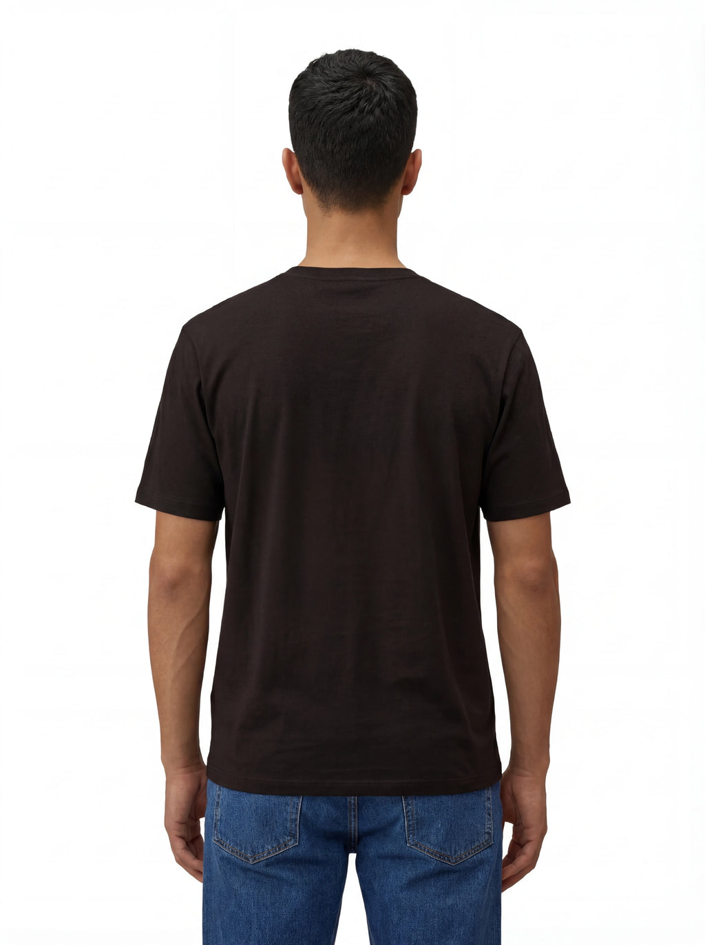 t-shirt nero nan logo ricamato logo patch logo Ricamato Patch cotone jersey