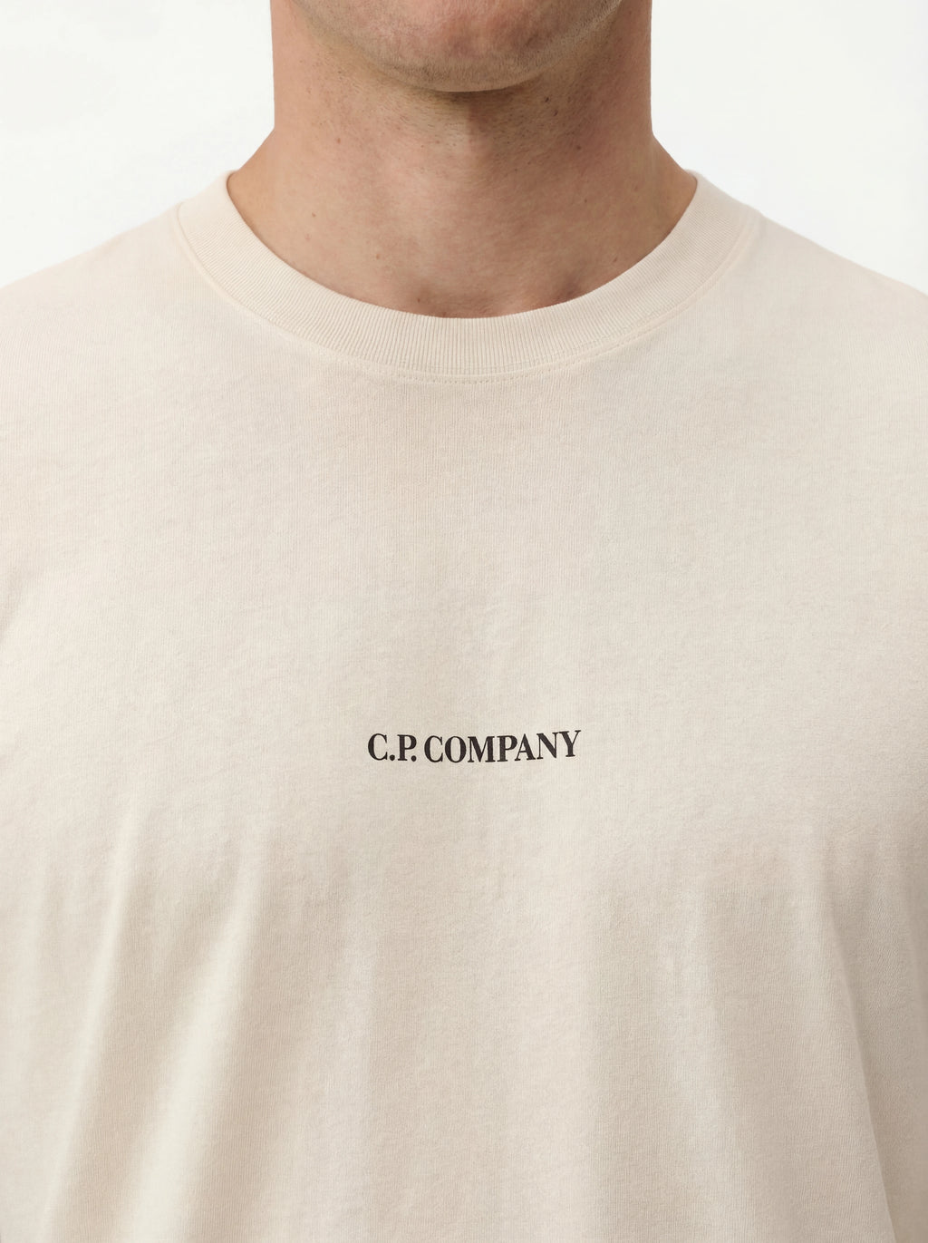 t-shirt bianco nan logo Stampa cotone jersey con dettagli chiari