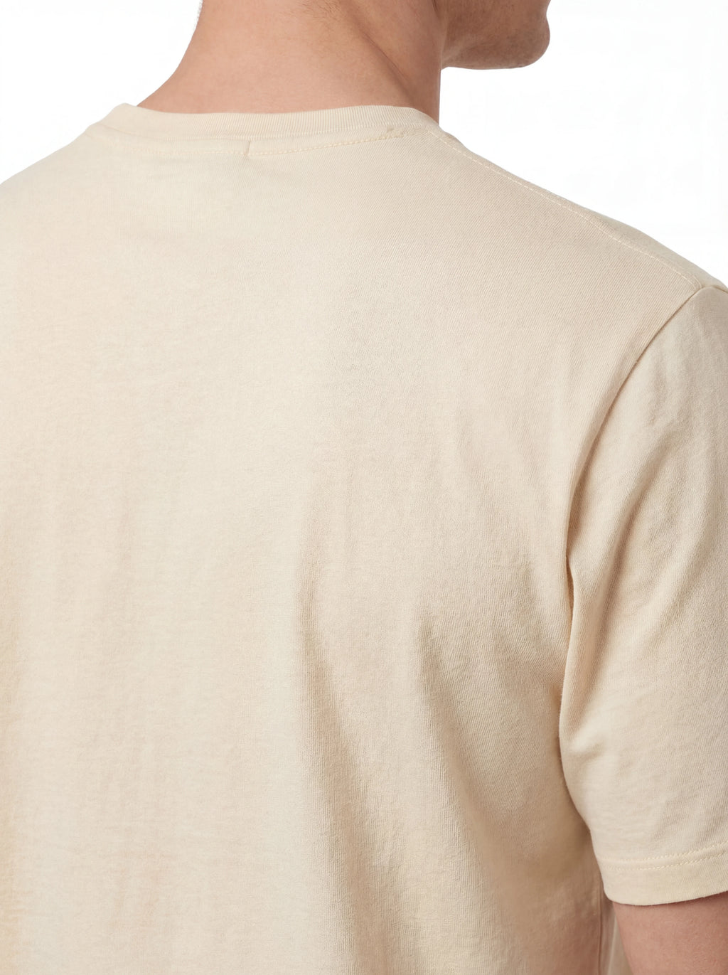 t-shirt panna nan vista posteriore logo Stampa Grafica British Sailor cotone