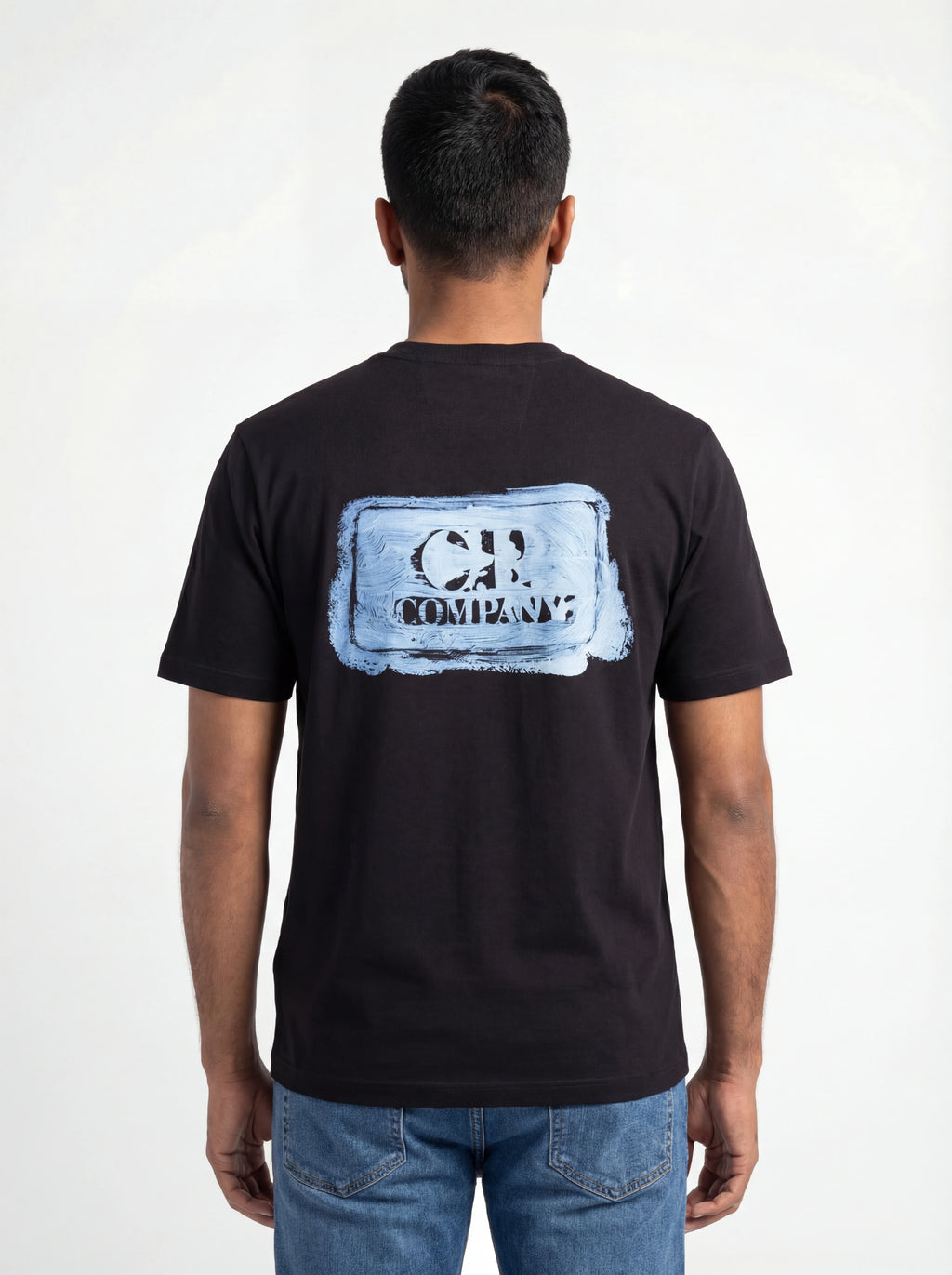 t-shirt blu nan Stampa Grafica cotone con dettagli chiari