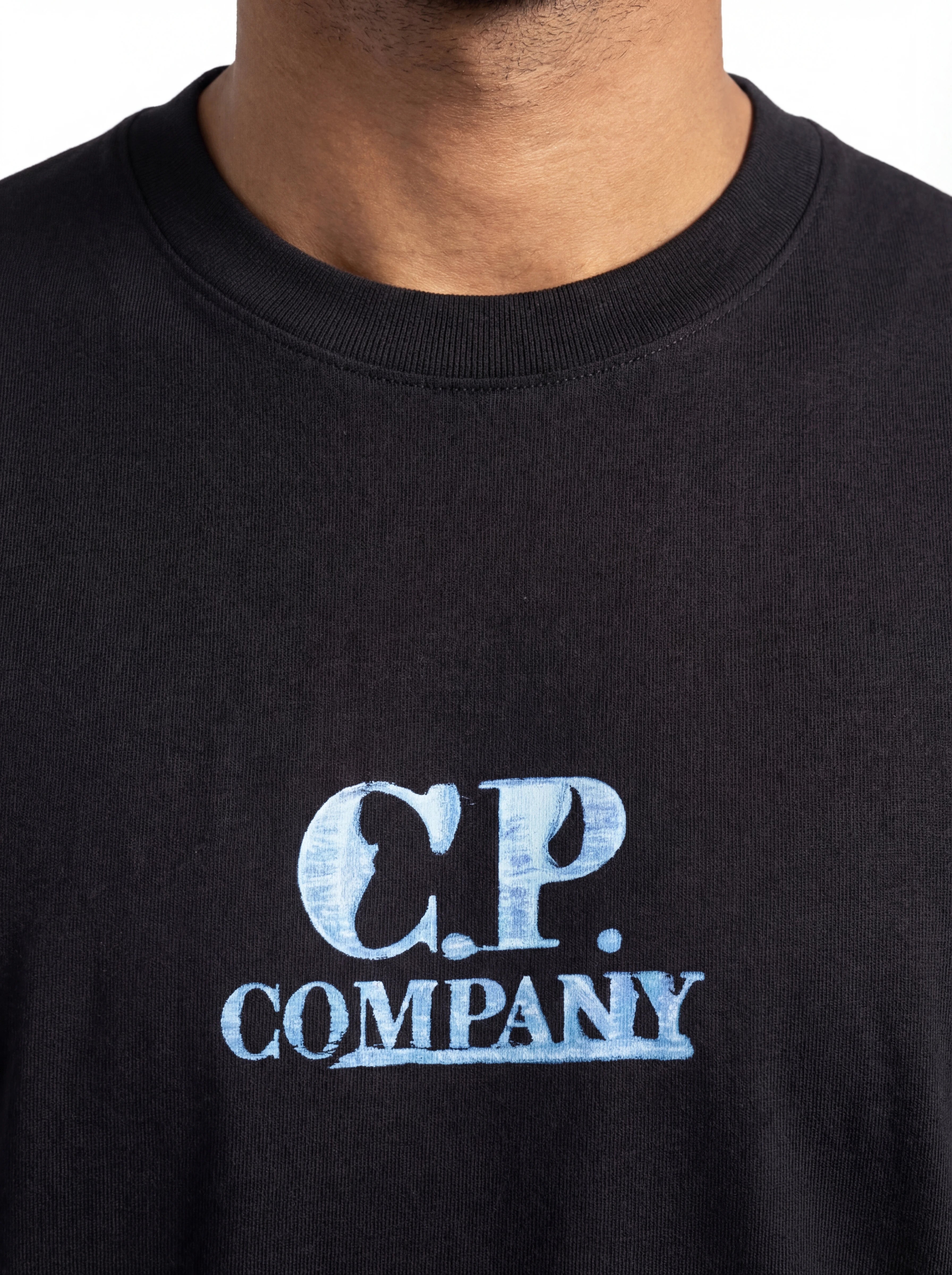 t-shirt blu nan Stampa Grafica cotone con dettagli chiari