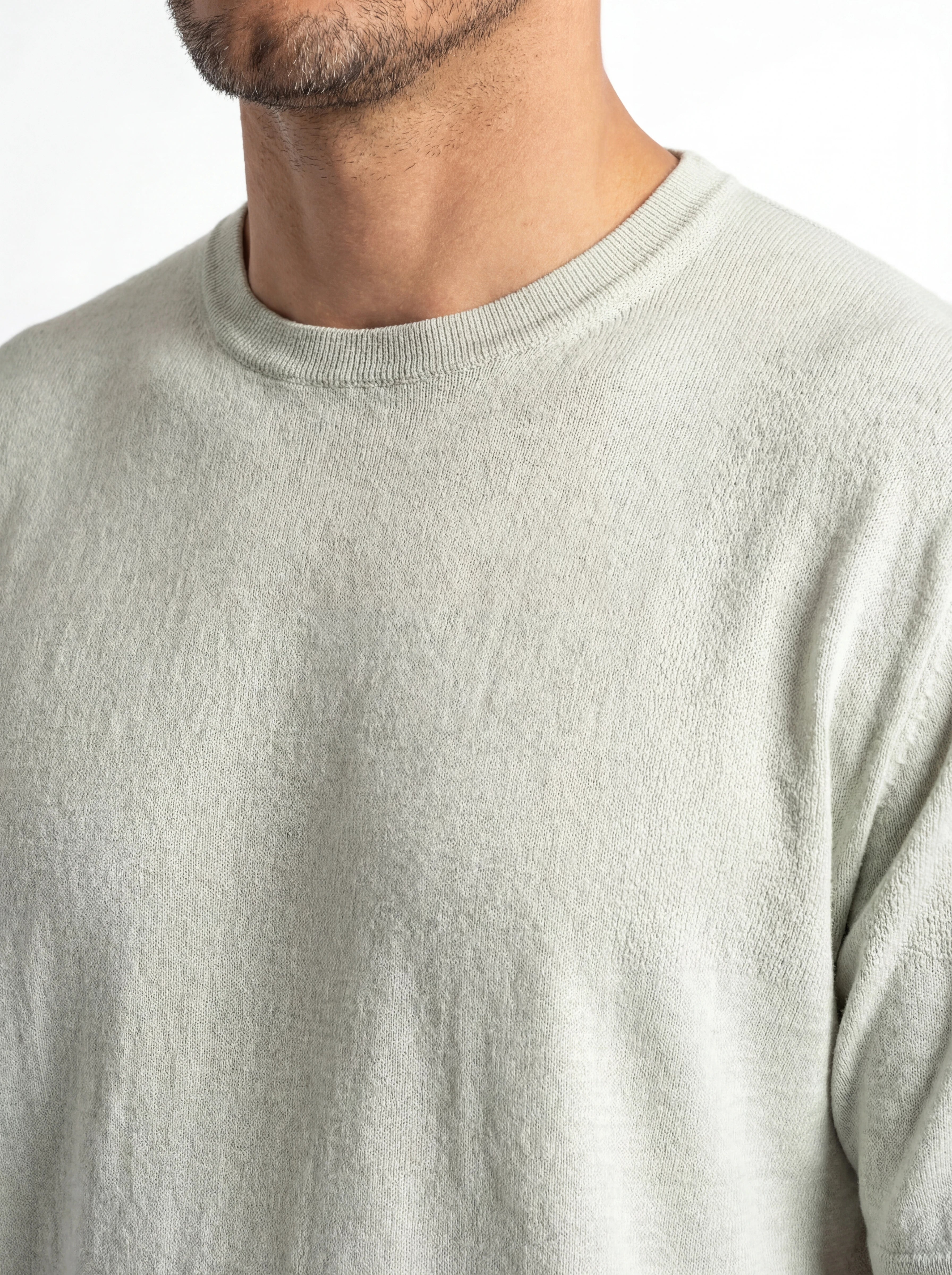 maglia ghiaccio nan vista posteriore logo Riquadro lino con dettagli chiari