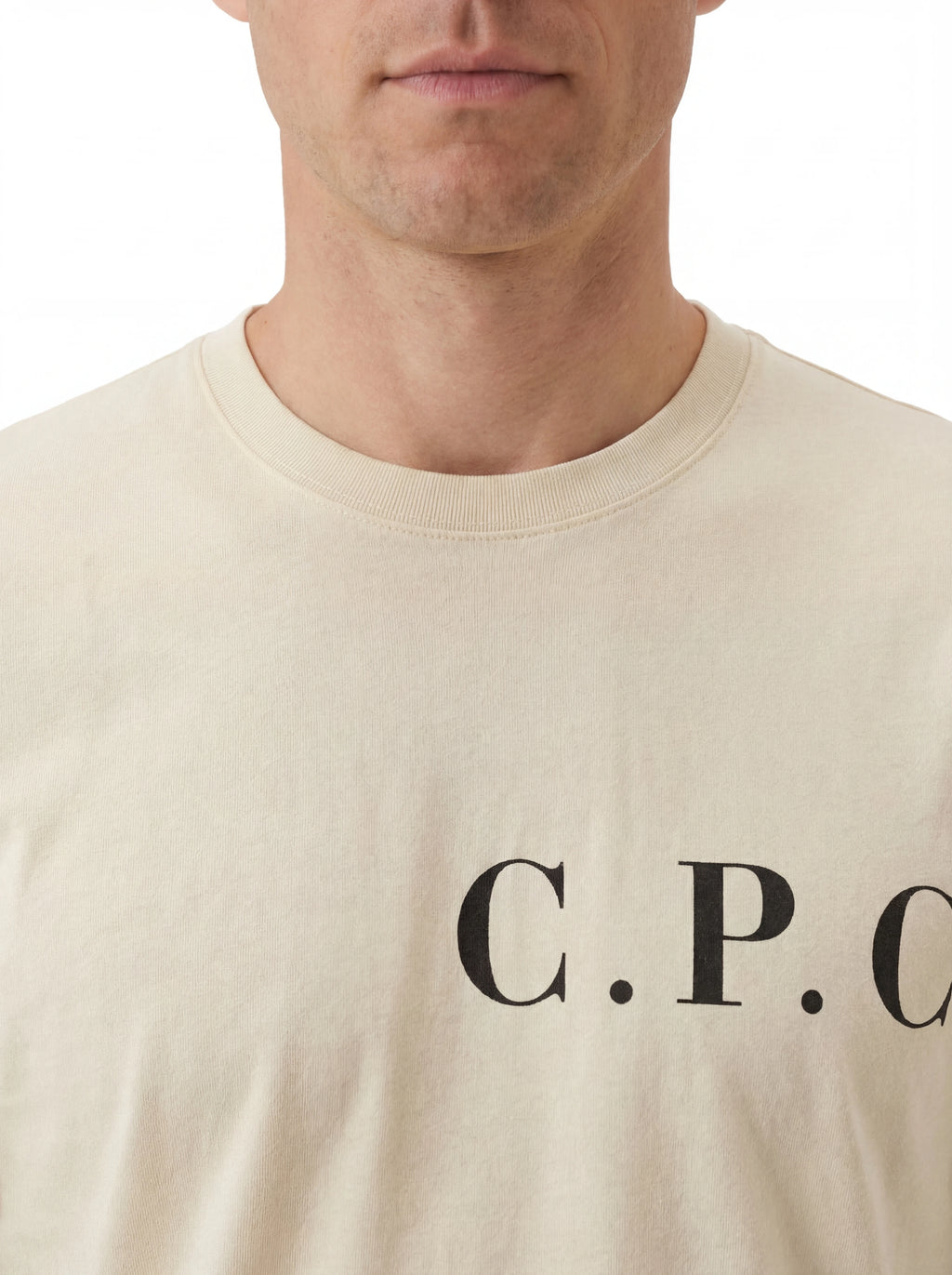 t-shirt bianco nan logo Stampa cotone con dettagli chiari