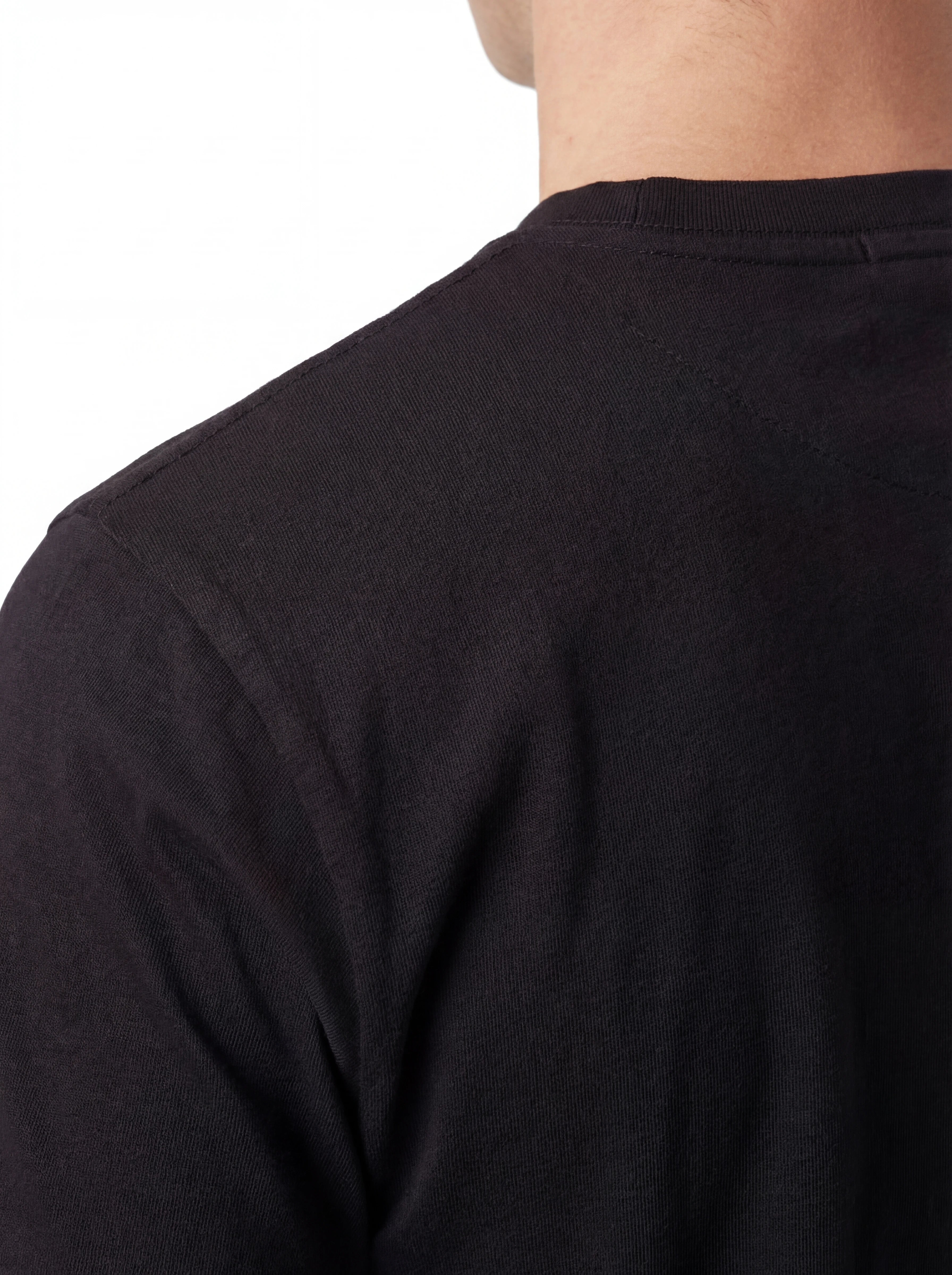 t-shirt blu nan vista frontale logo ricamato logo patch logo Ricamato Patch cotone