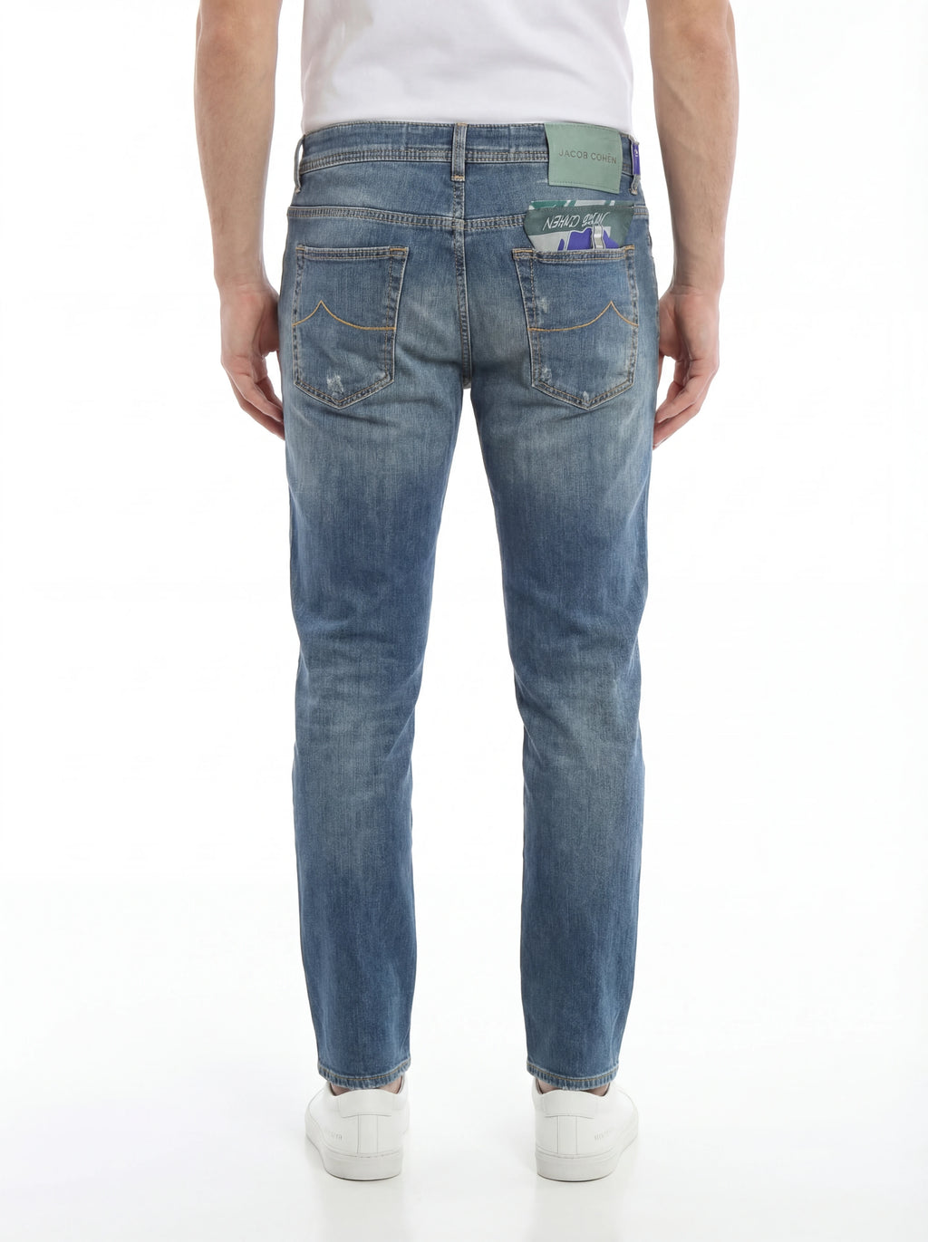 Cropped Jeans Jacob Cohen Scott D Light Wash Carrot Fit