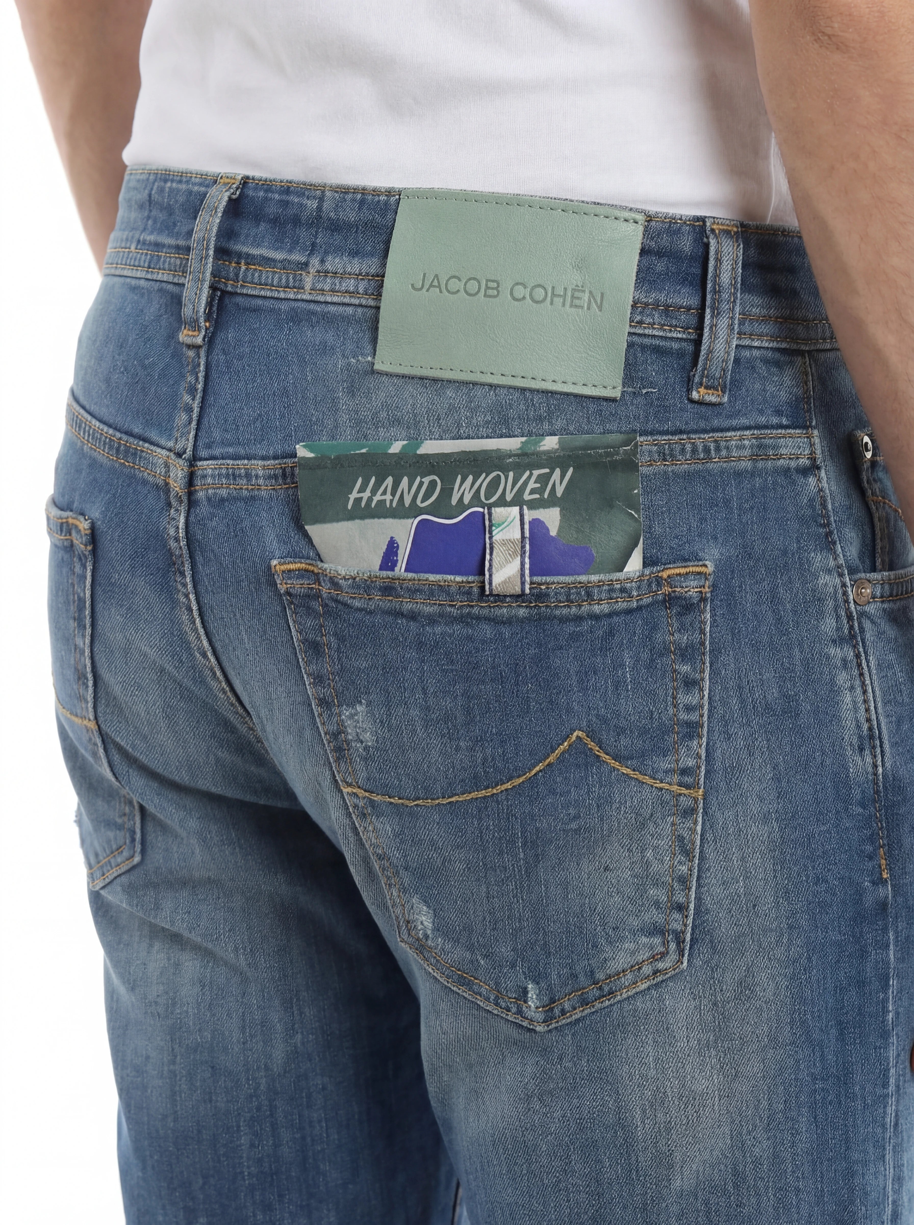 Jeans Cropped Jacob Cohen Scott D Lav Chiaro Carrot Fit