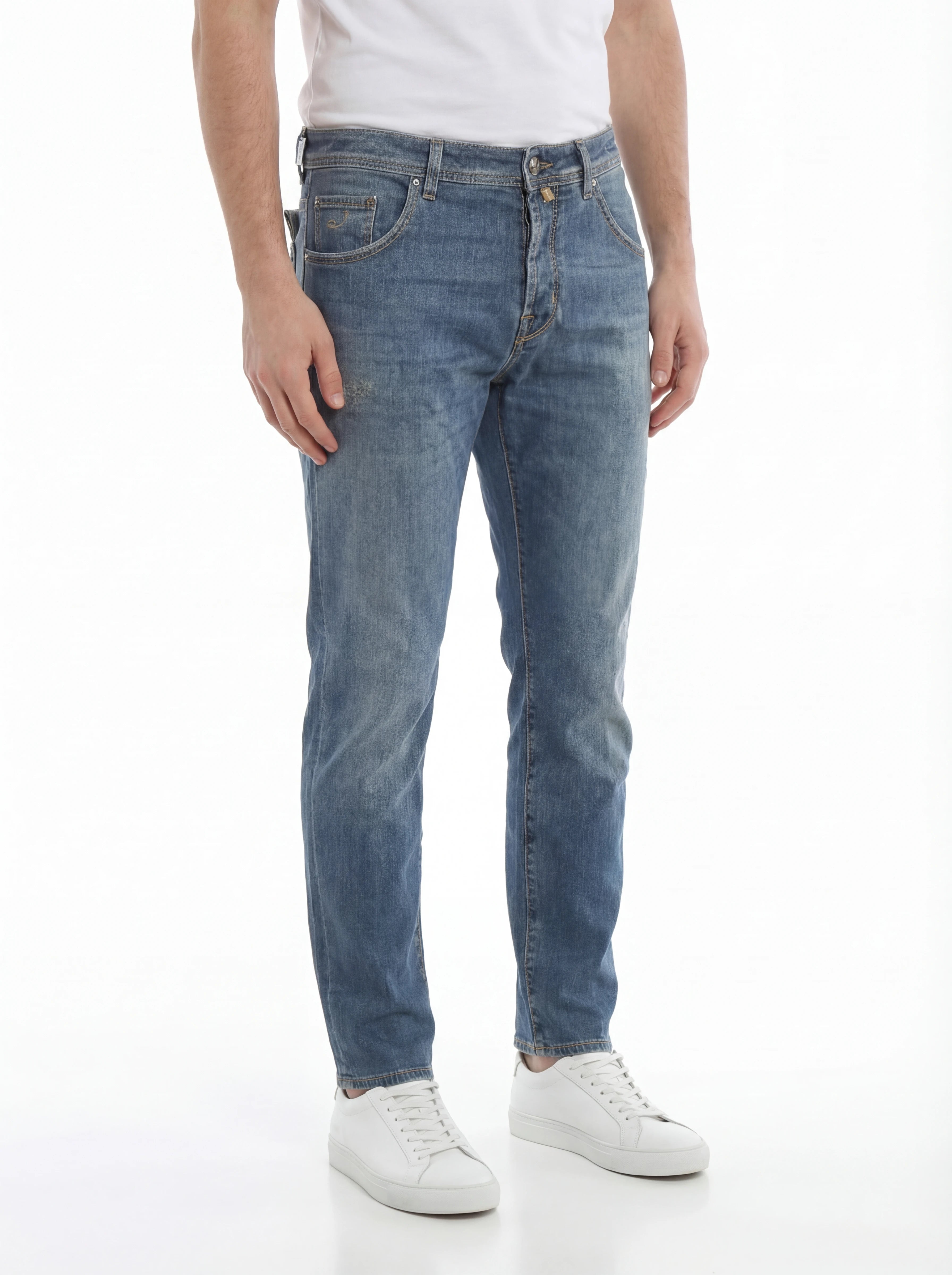Jeans Cropped Jacob Cohen Scott D Lav Chiaro Carrot Fit